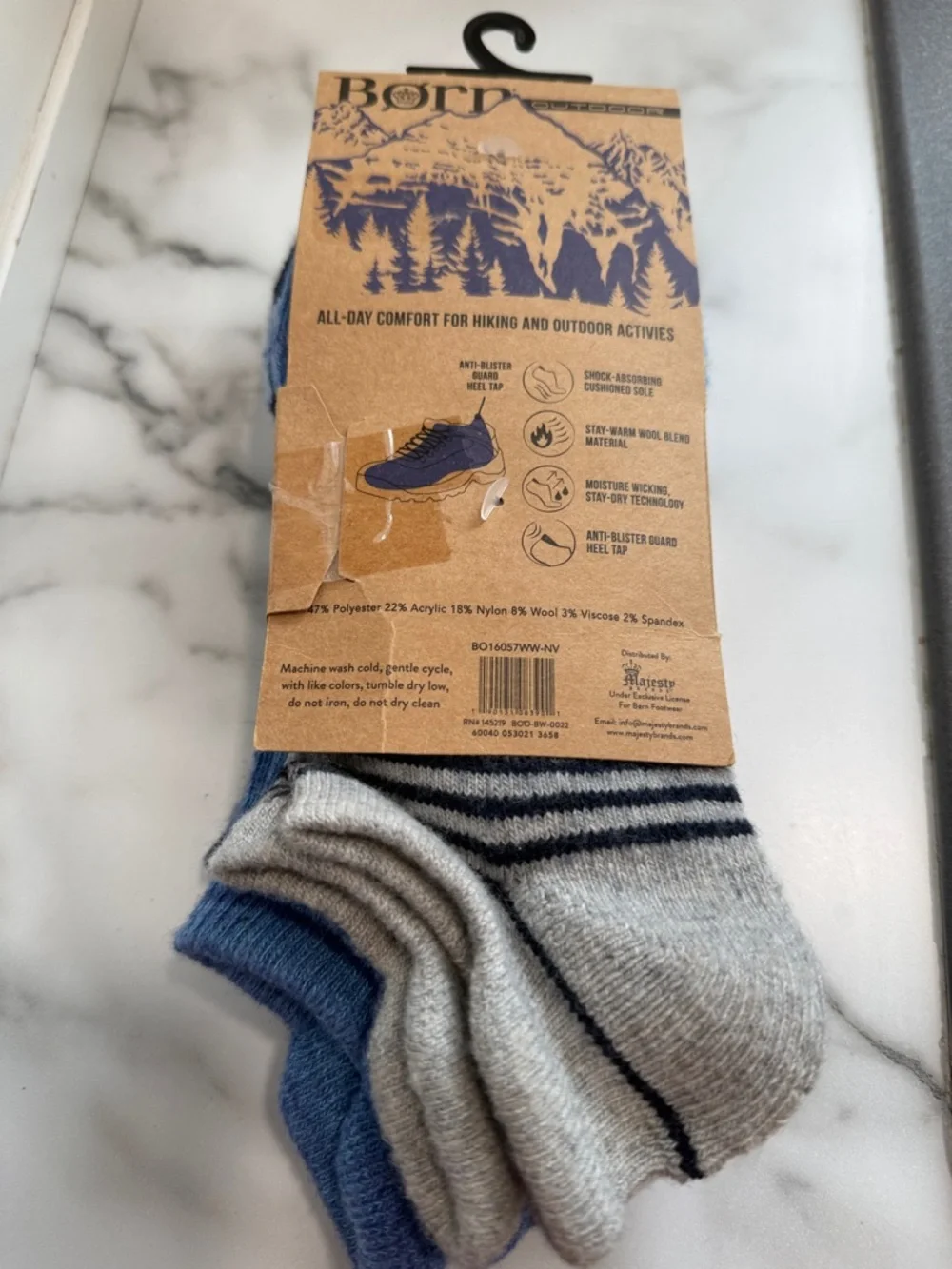 Born Outdoor Wool Blend 3 Pairs of Socks women’s